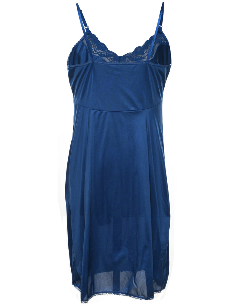 Blue Classic Slip Dress - L