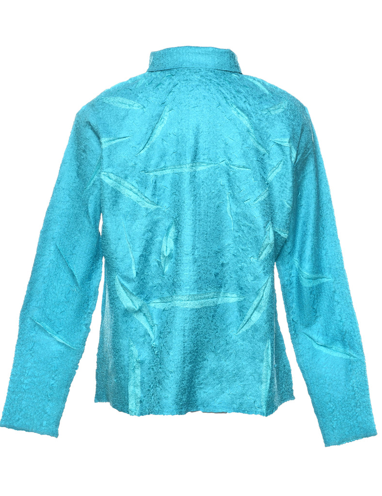 Blue Evening Blouse - M