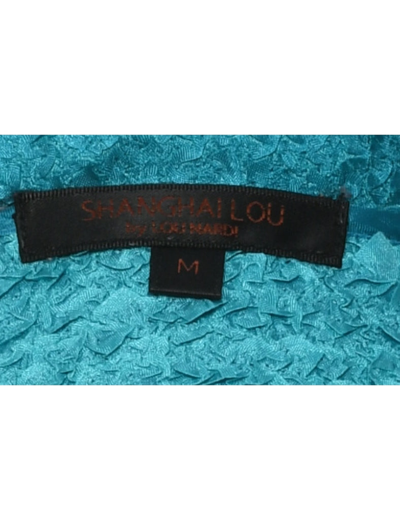 Blue Evening Blouse - M