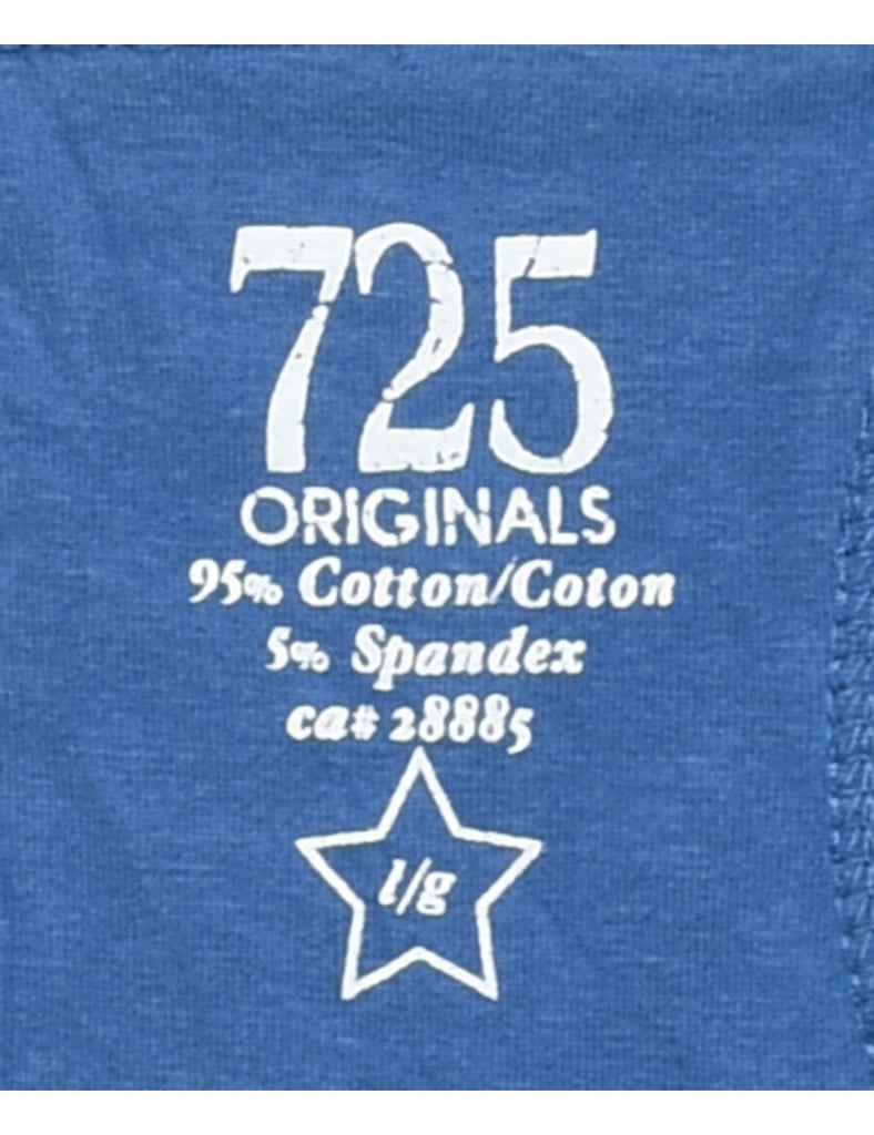 Blue Strappy Vest Top - XS