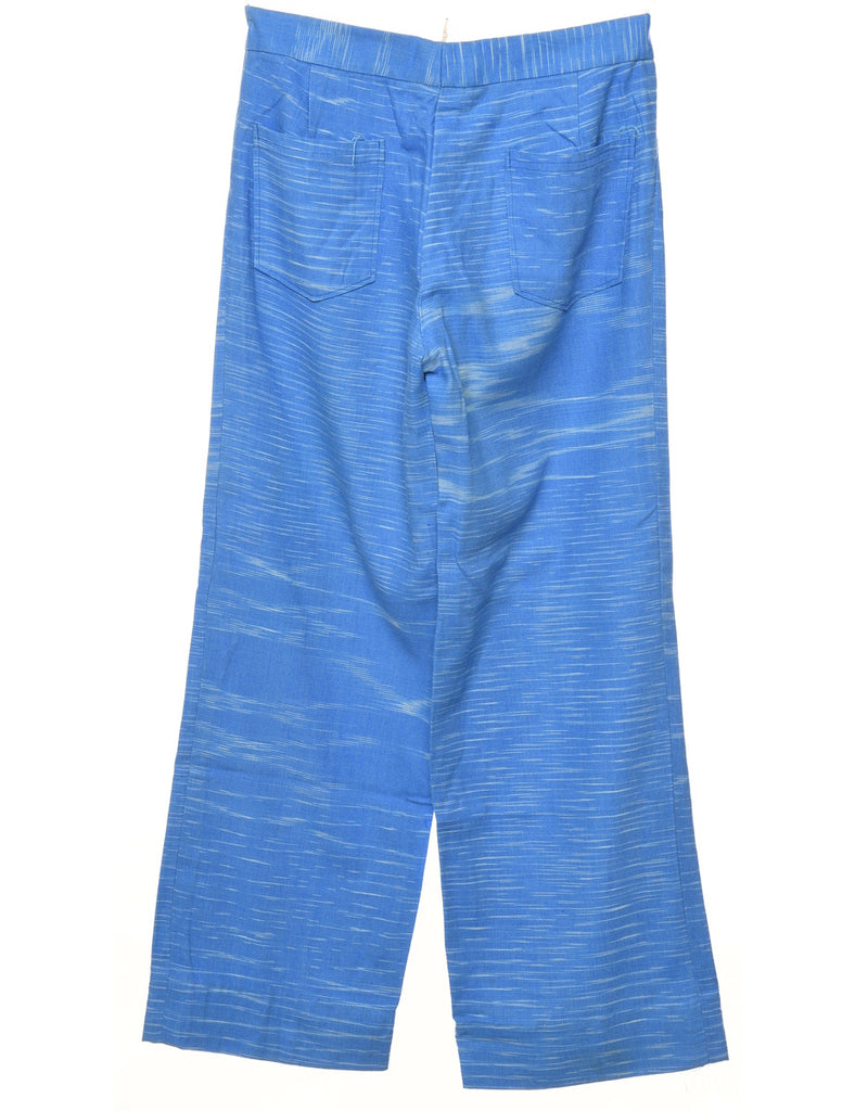 Blue Striped Trousers - W28 L31