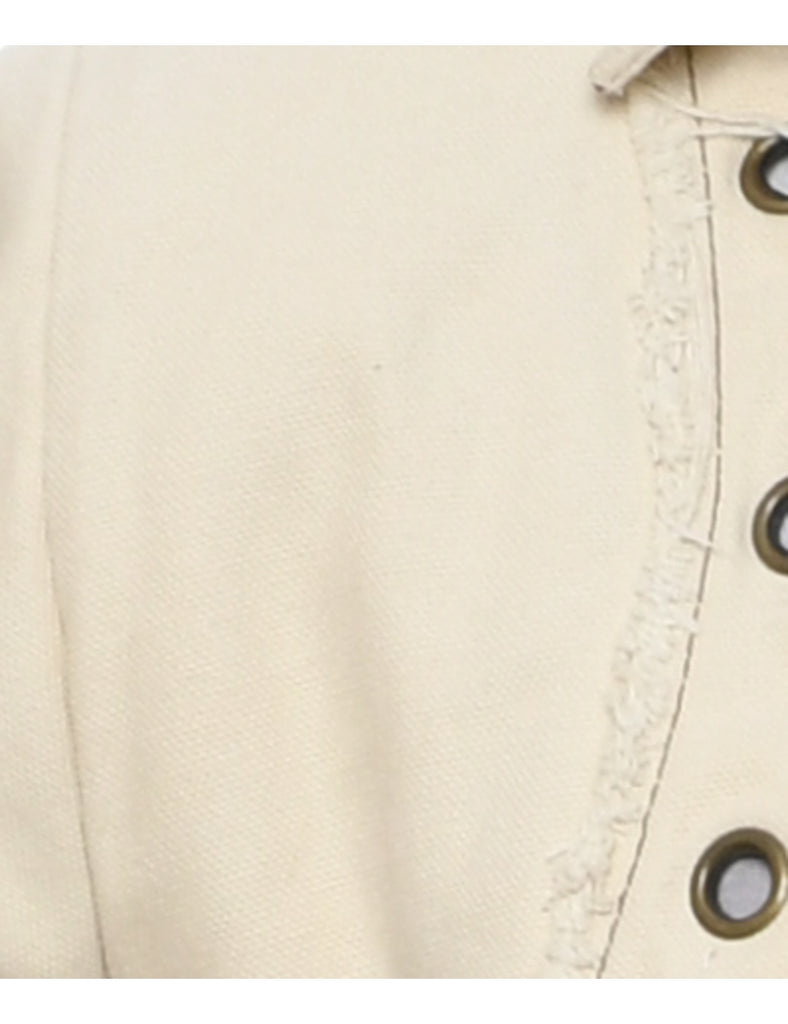 Bolero Y2K Off White Cropped Jacket - XS