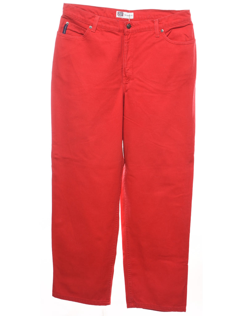 Bright Red Relaxed Fit Jeans - W36 L30