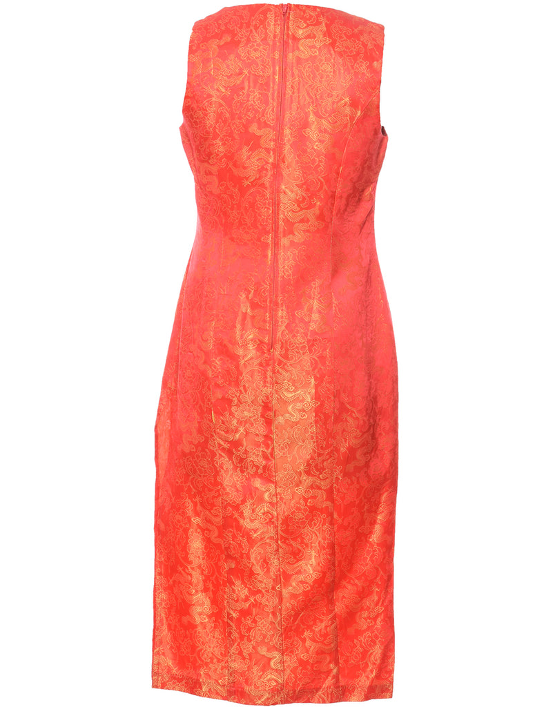 Brocade Evening Dress - M