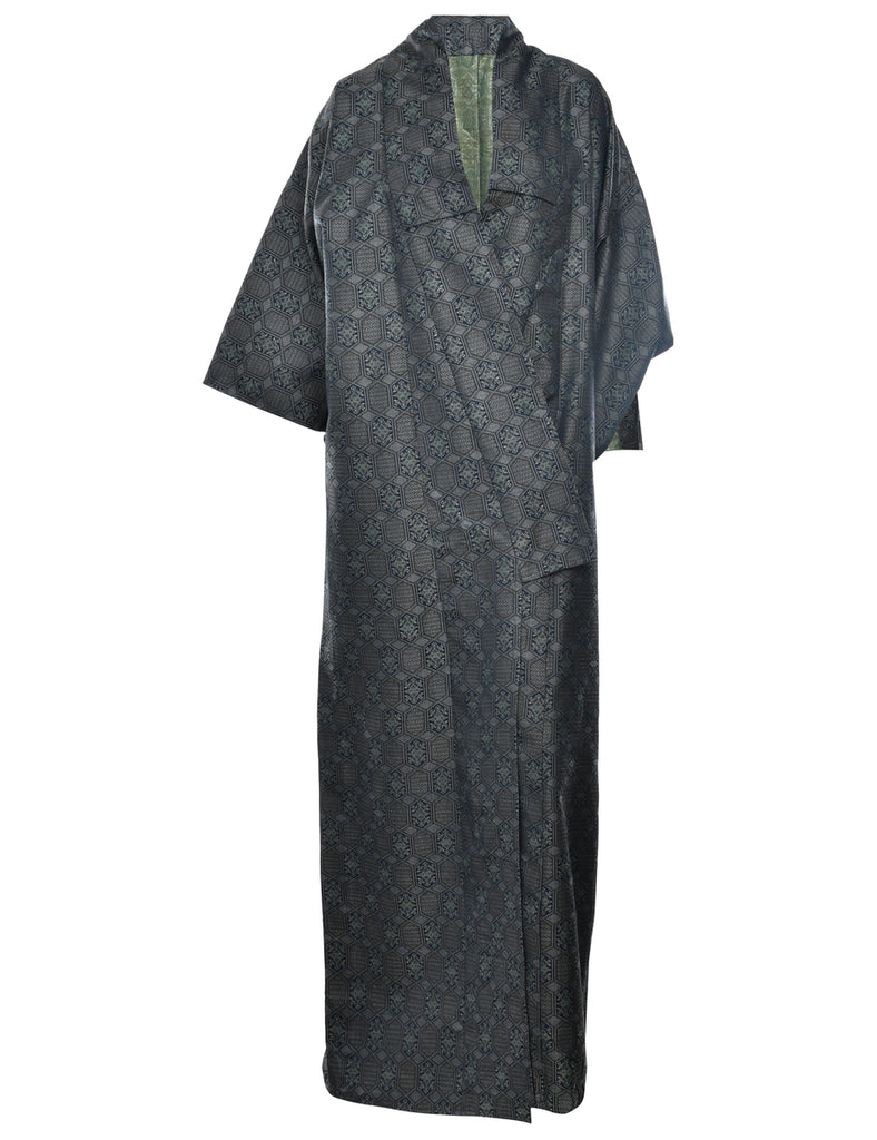 Brocade Pattern Full Length Kimono - L