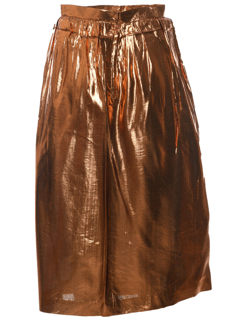 Bronze Midi Skirt - S