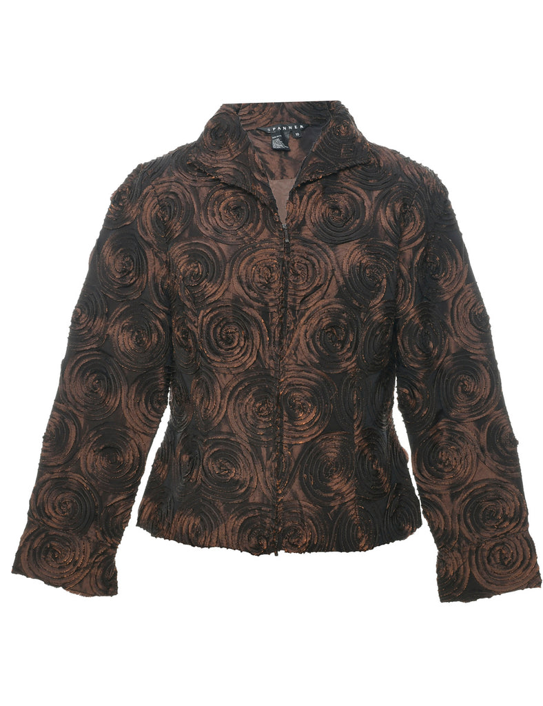 Brown Evening Jacket - M