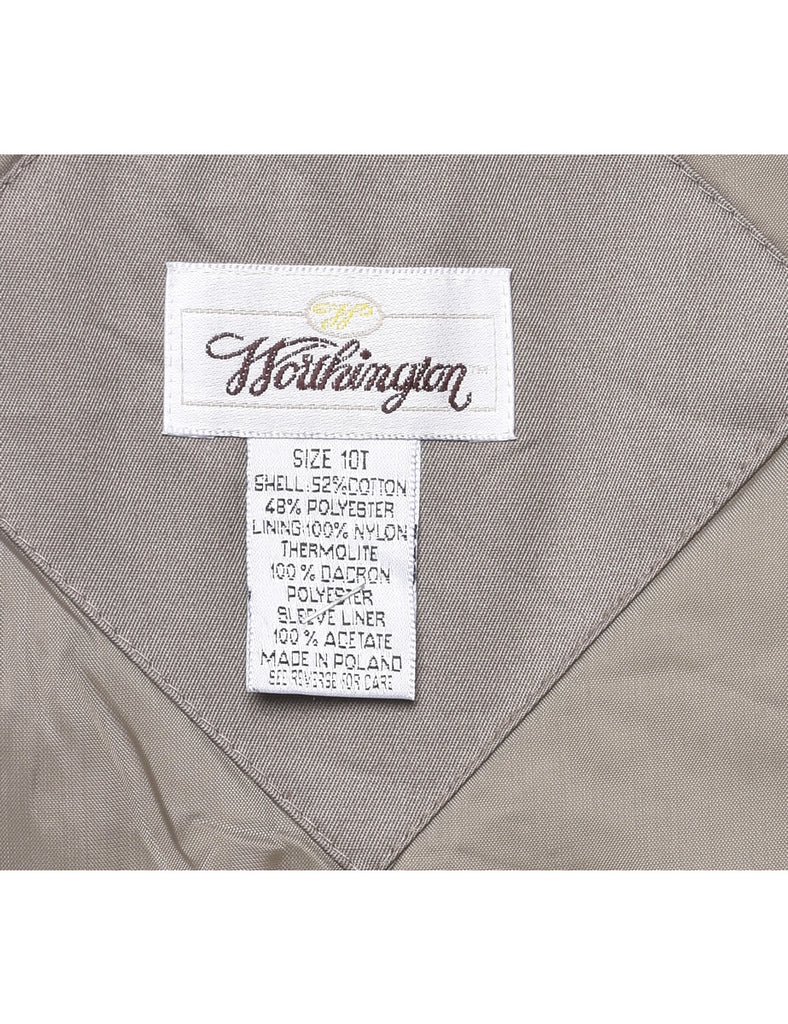 Brown Trench Coat - L