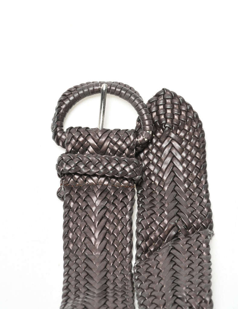 Brown Woven Belt - M