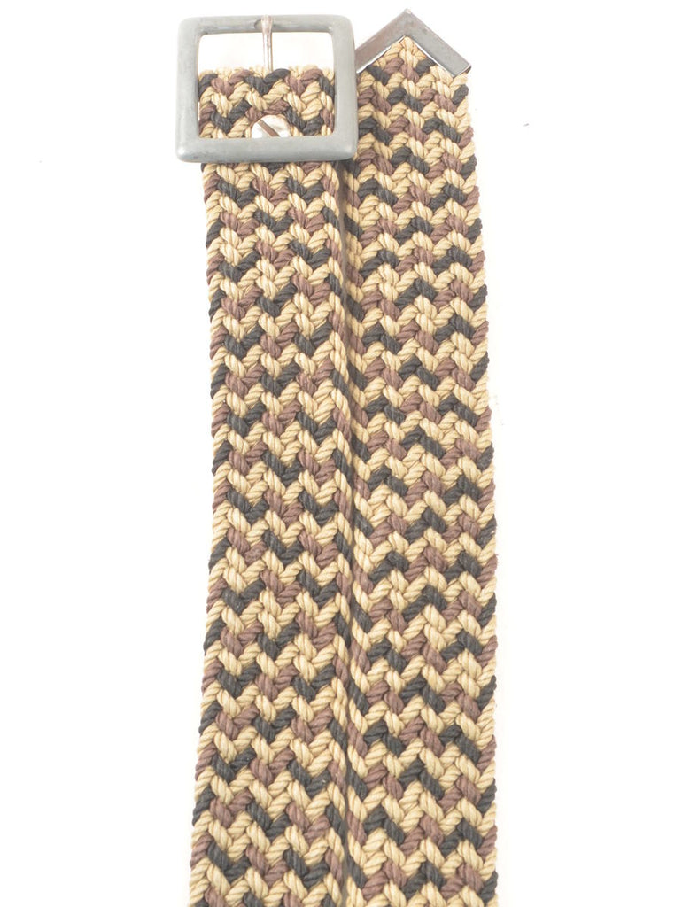 Brown Woven Belt - M
