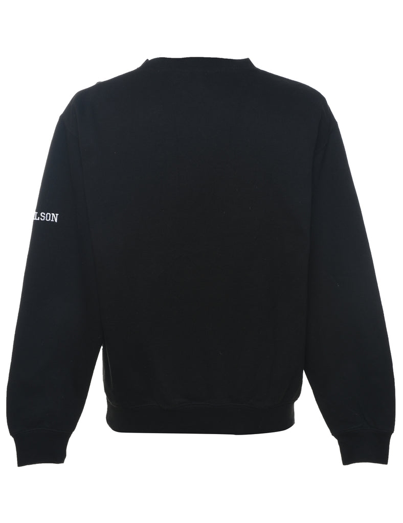 Burnsville Lacrosse Embroidered Black & Yellow Sweatshirt - L