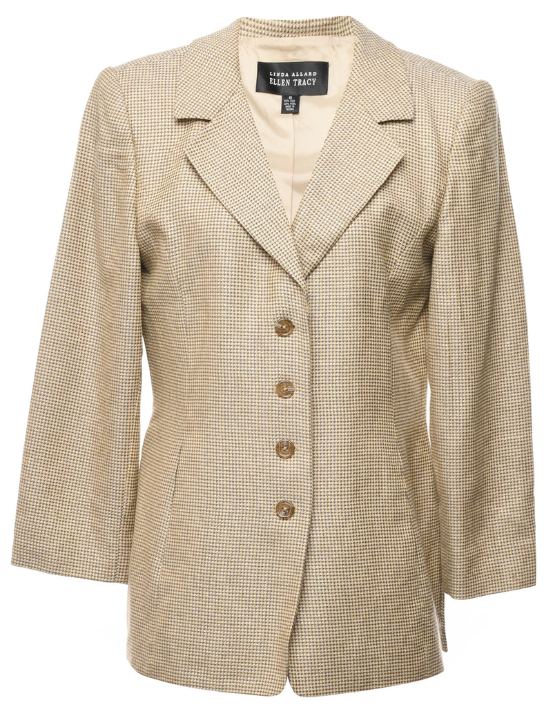 Button Front Blazer - L