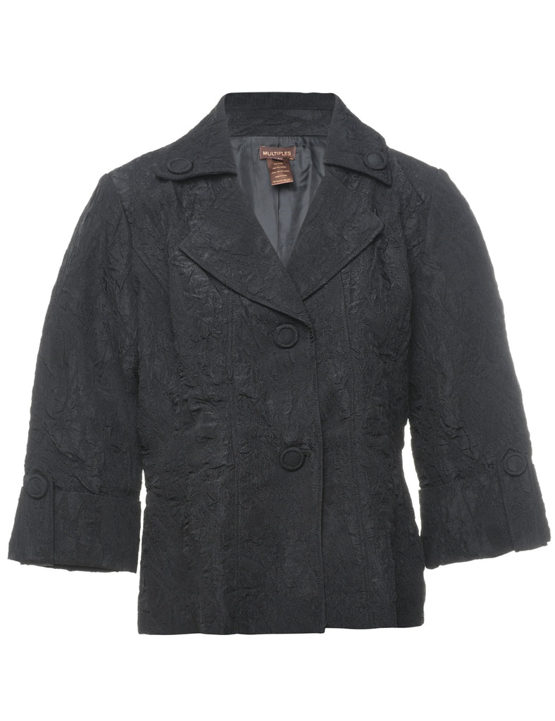 Button Front Blazer - L