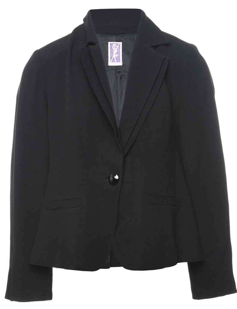 Button Front Blazer - M