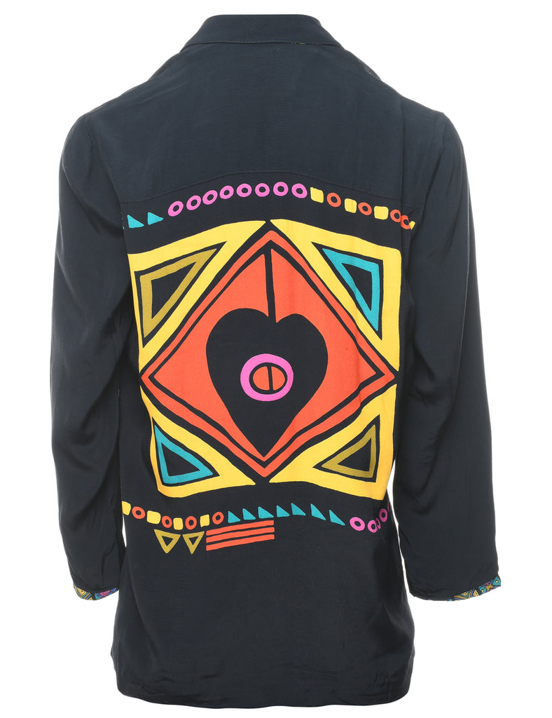 Button Front Blazer - L