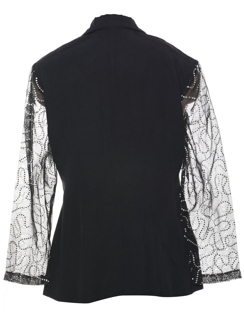 Button Front Blazer - L