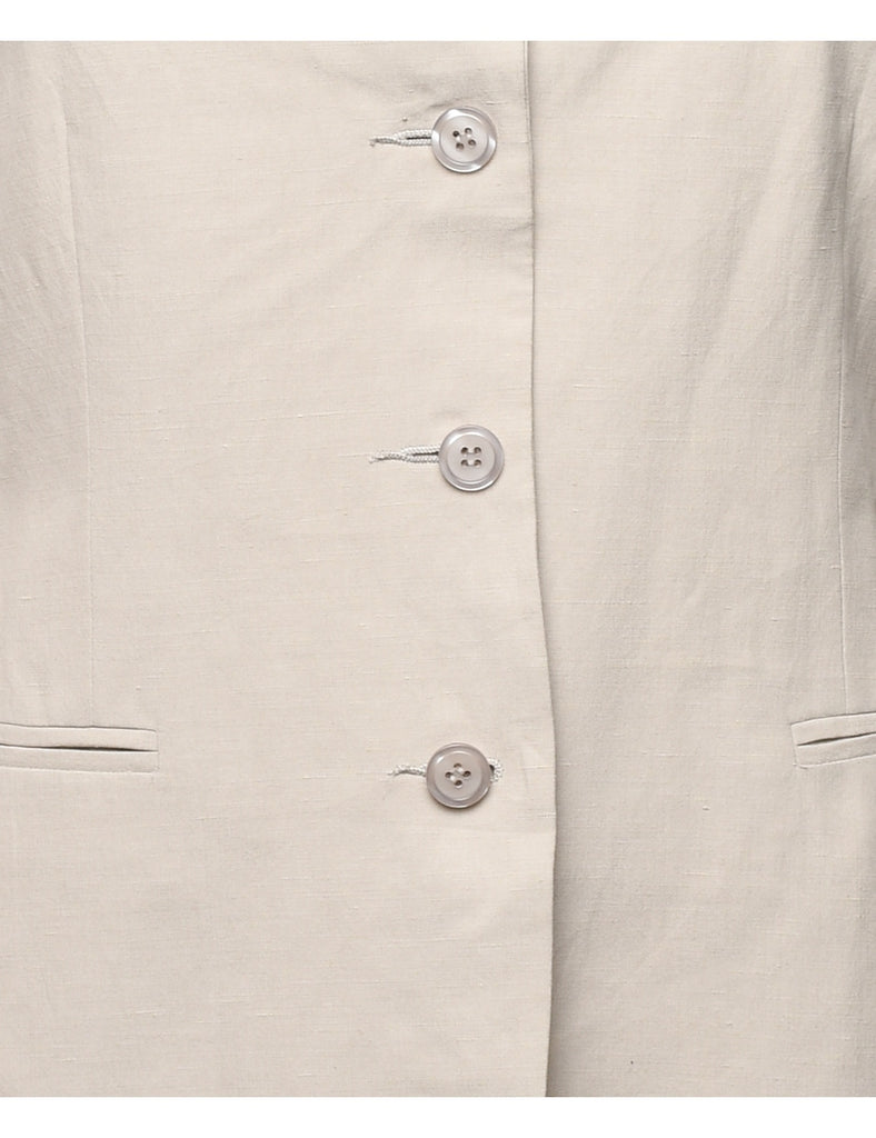 Button Front Blazer - L