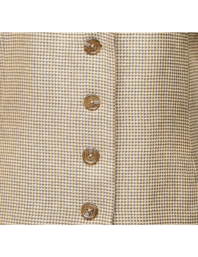 Button Front Blazer - L