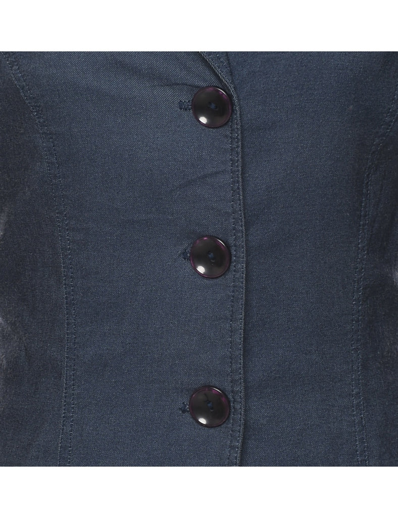 Button Front Blazer - M