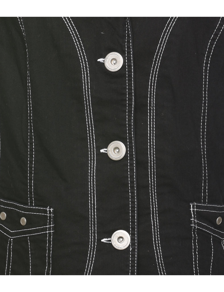 Button Front Blazer - L