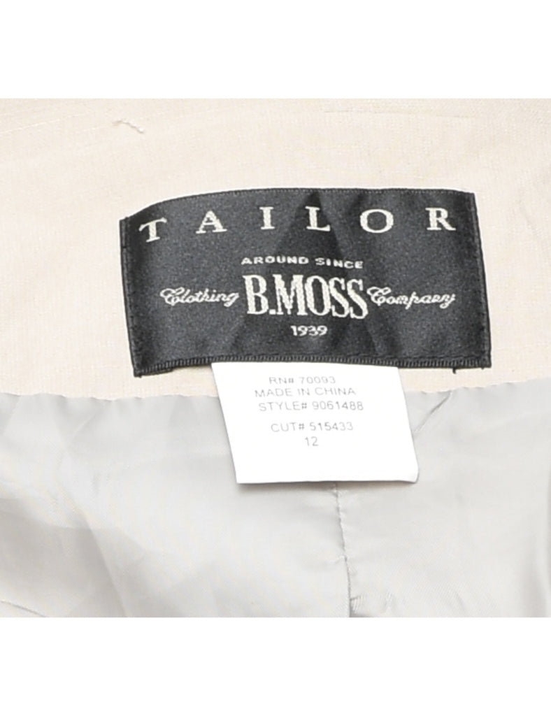 Button Front Blazer - L