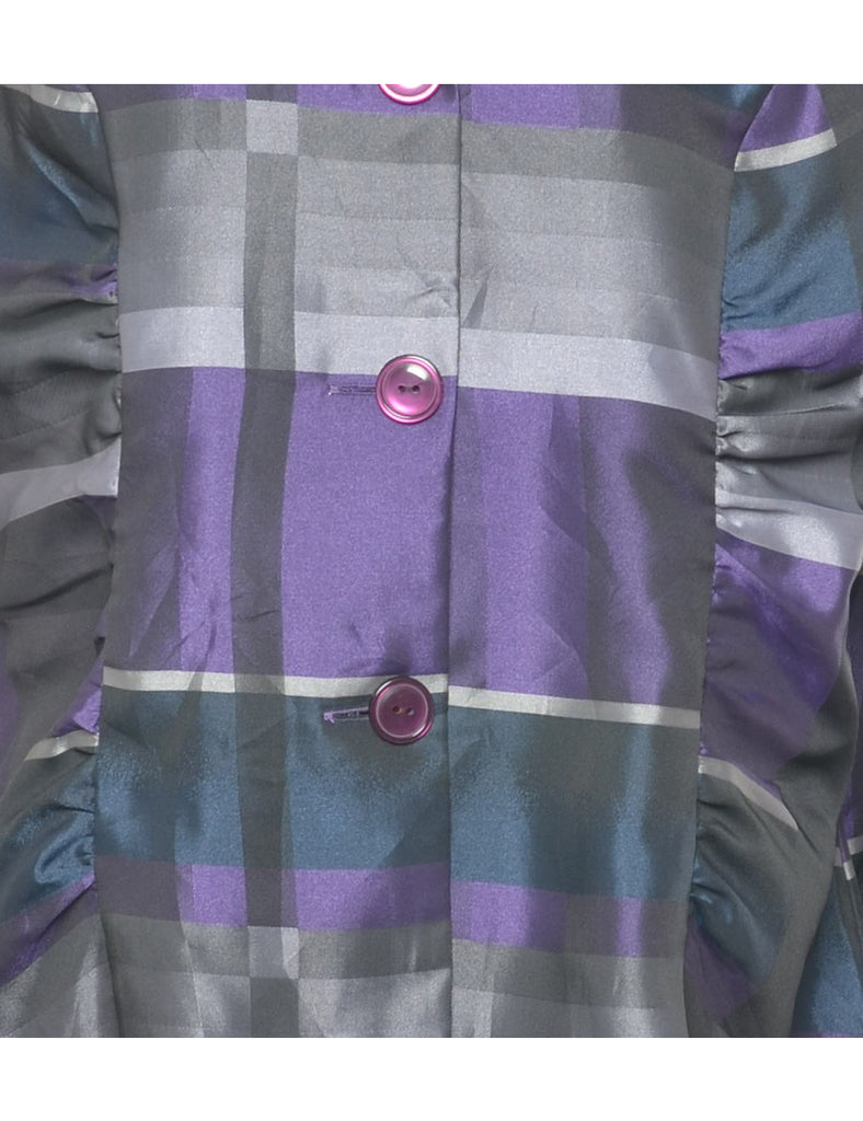 Button Front Blouse - L