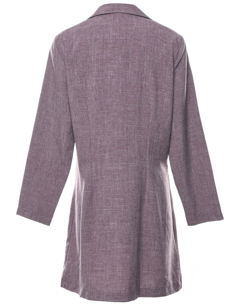 Button Front Coat Dress - L