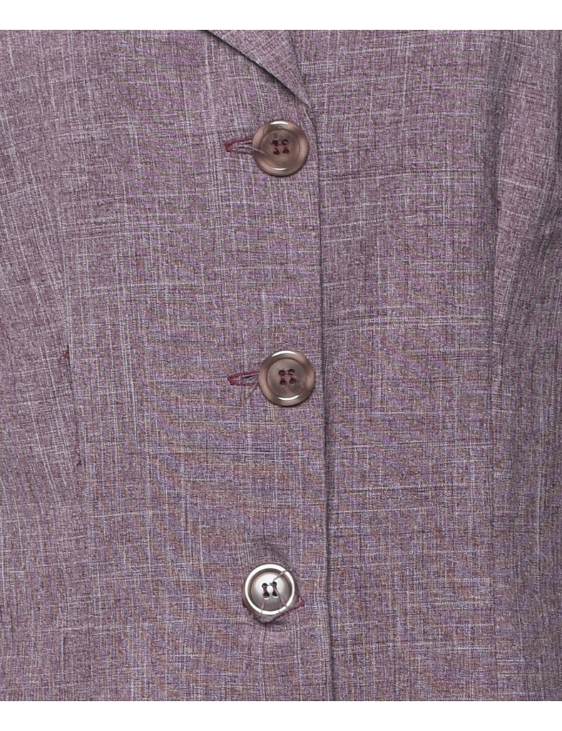 Button Front Coat Dress - L