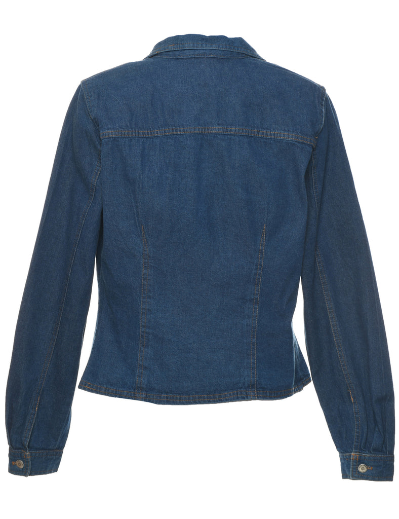 Button Front Denim Jacket - S