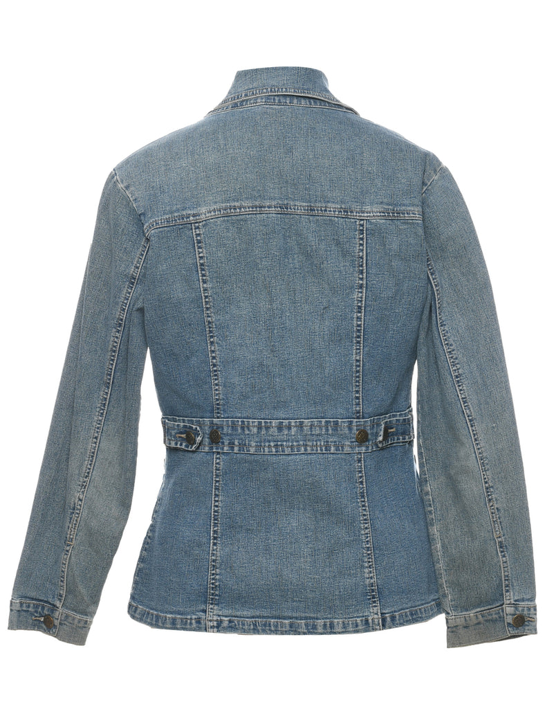 Button Front Denim Jacket - S