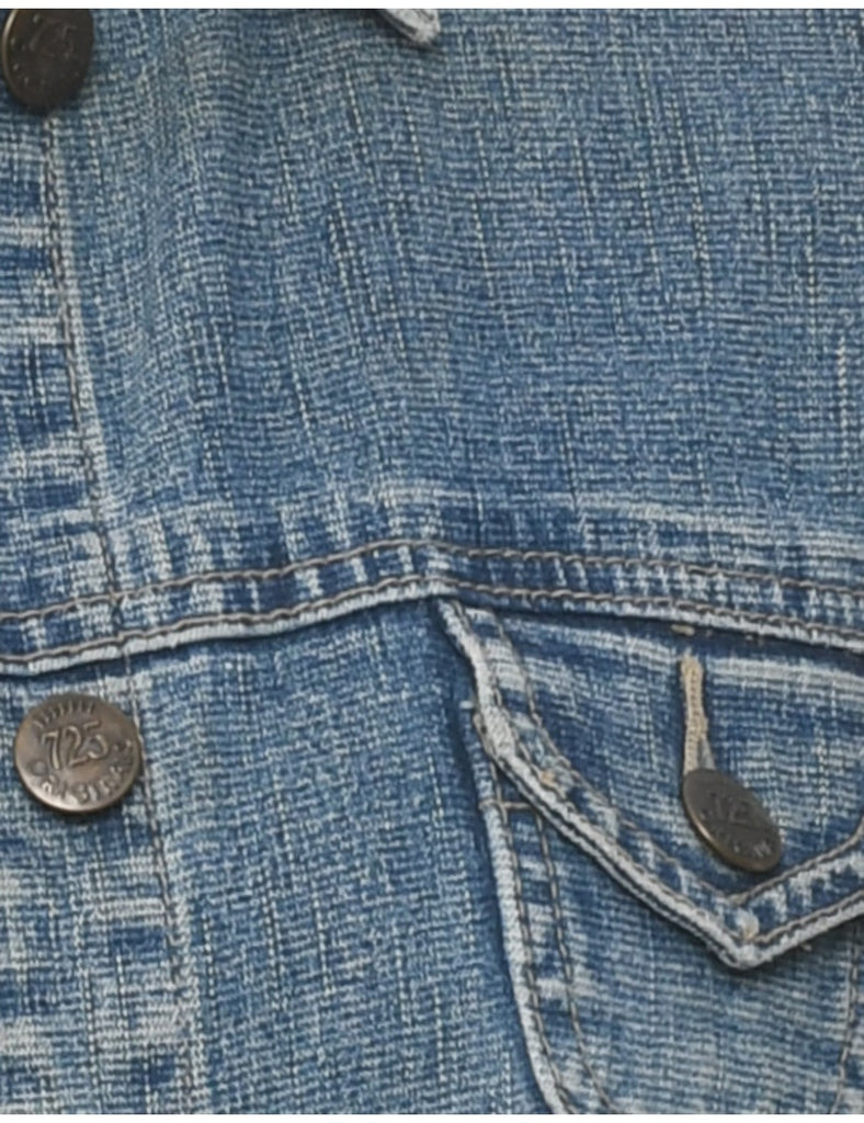 Button Front Denim Jacket - S