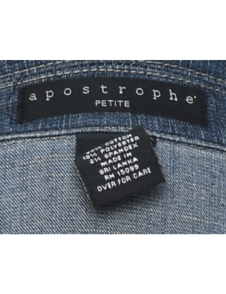 Button Front Denim Jacket - S