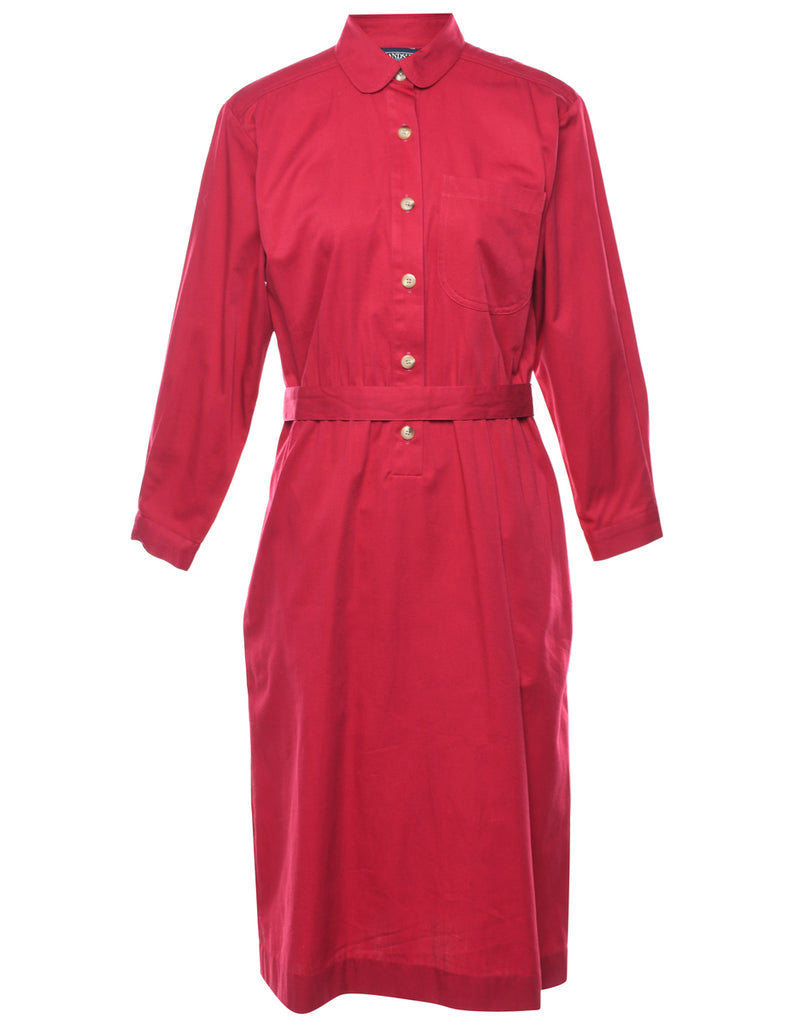 Button Front Dress - L