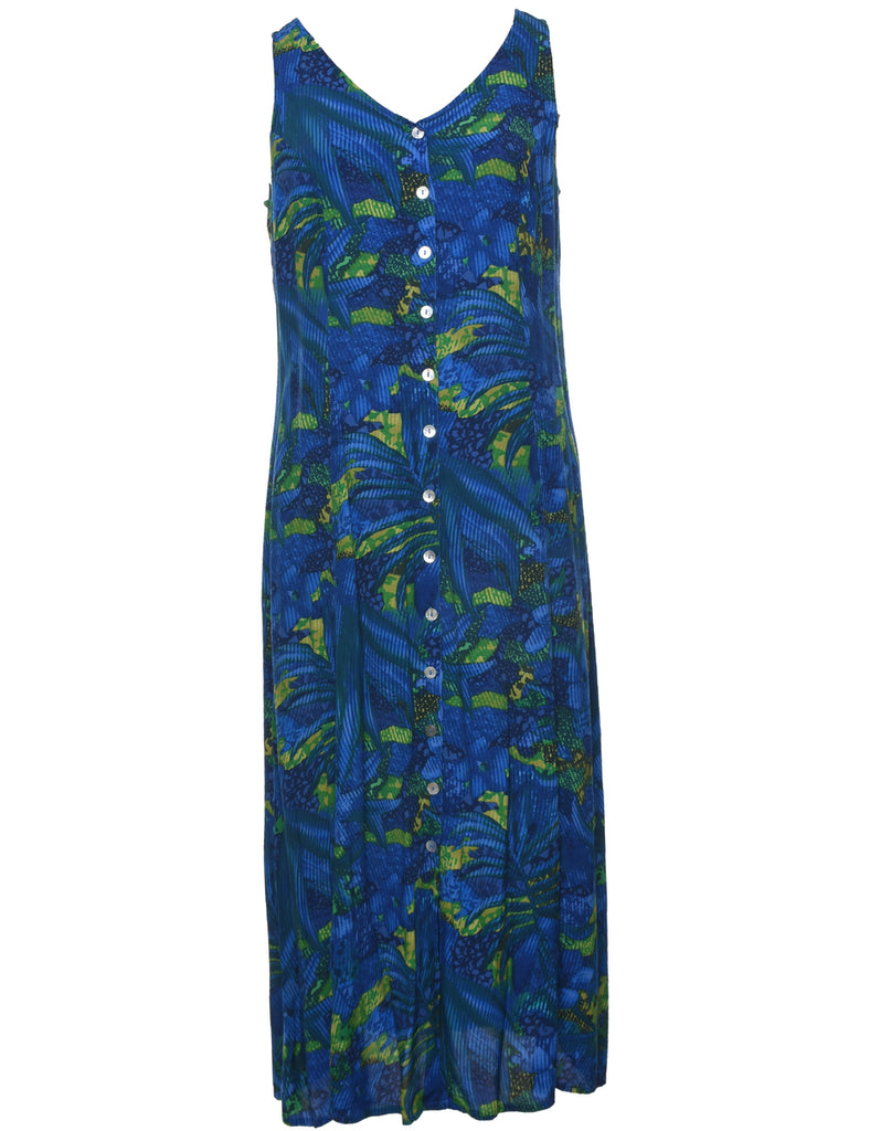 Button Front Dress - L