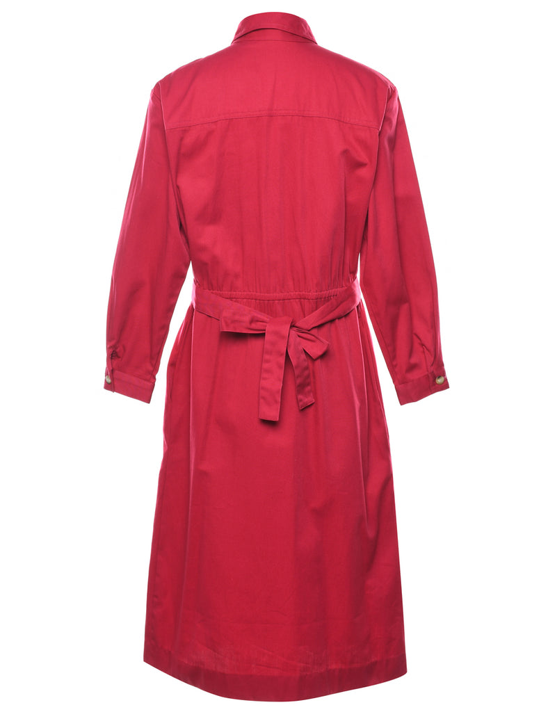 Button Front Dress - L