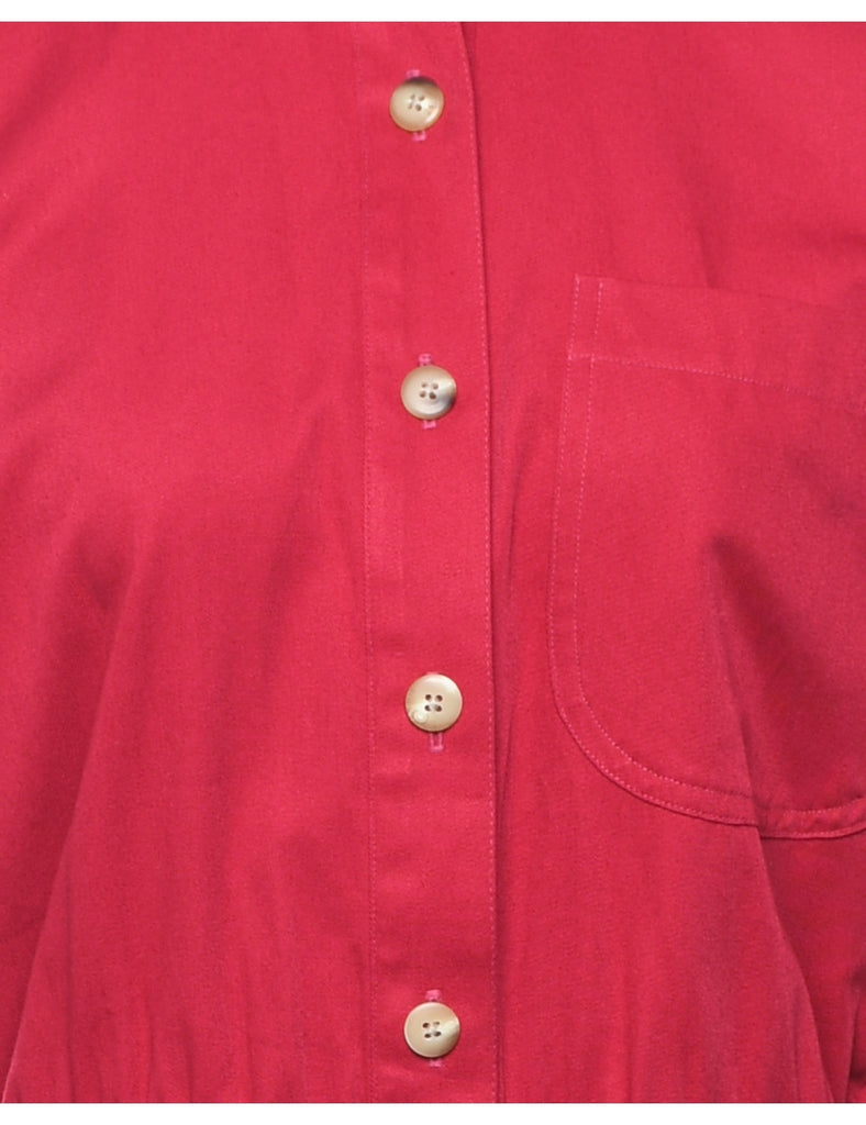 Button Front Dress - L