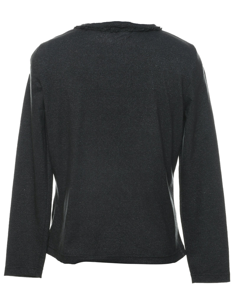 Button Front Evening Blouse - M