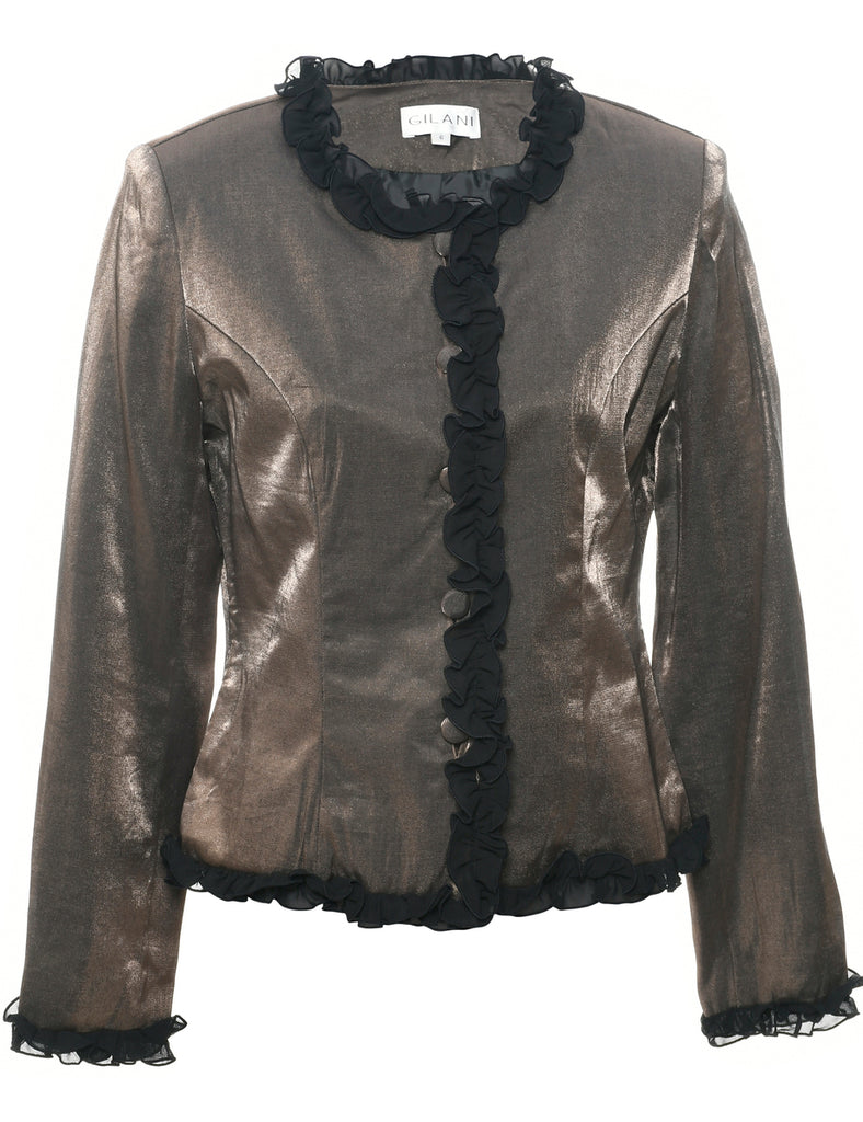 Button Front Evening Jacket - M