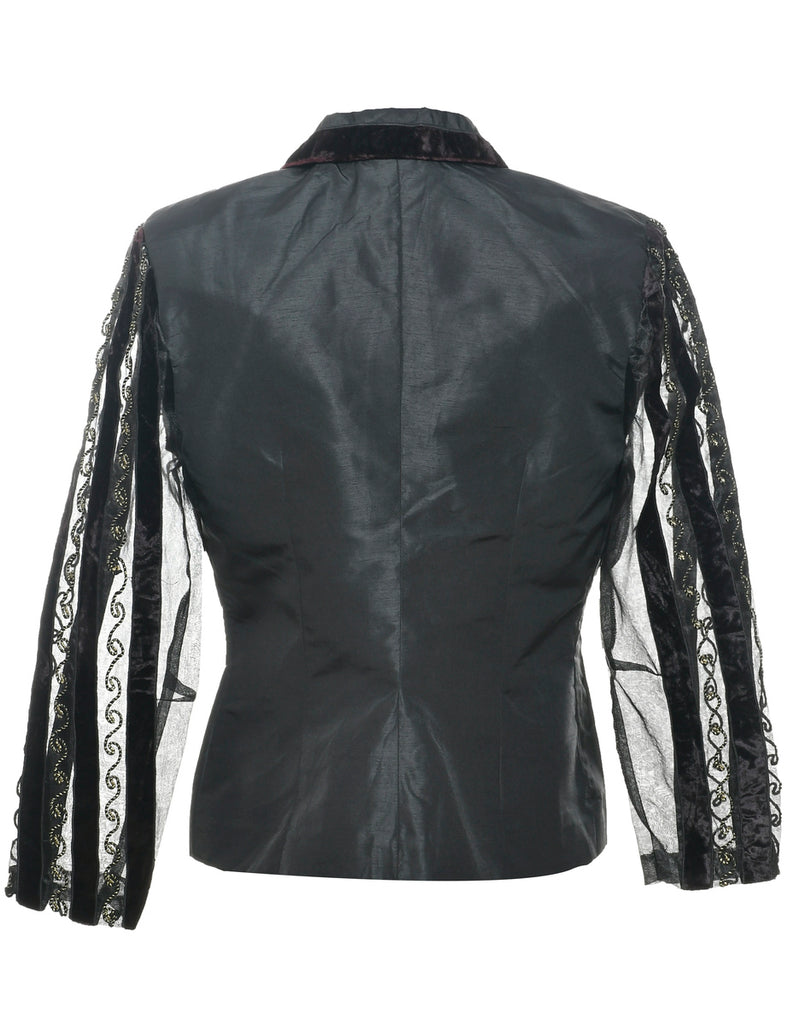 Button Front Evening Jacket - M