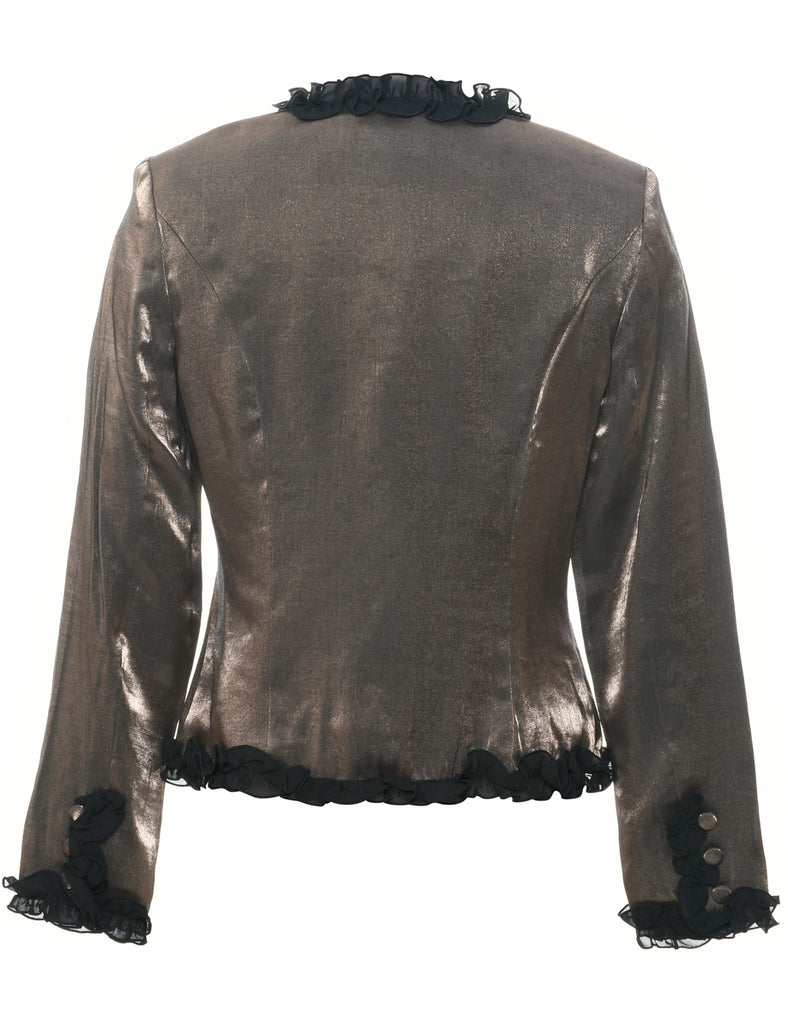 Button Front Evening Jacket - M