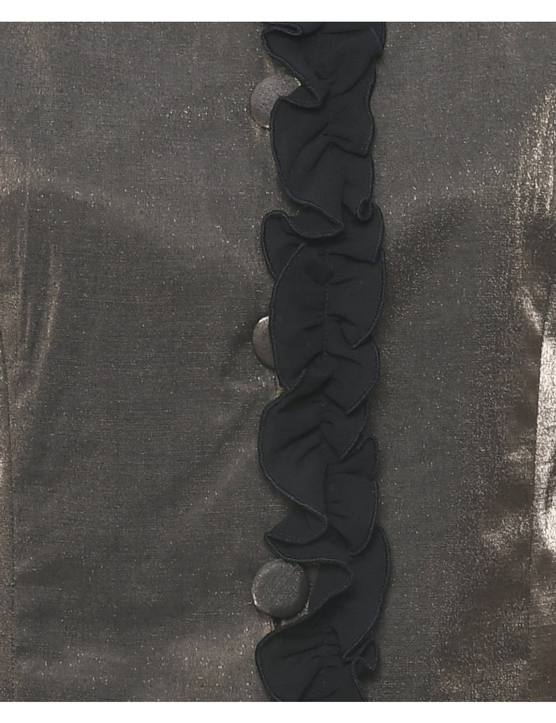 Button Front Evening Jacket - M