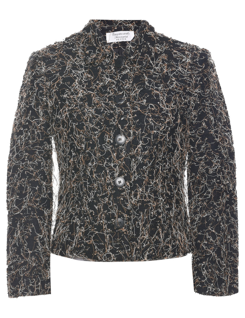 Button Front Jacket - M