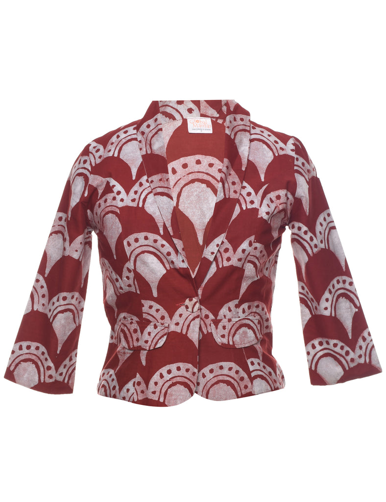 Button Front Jacket - S