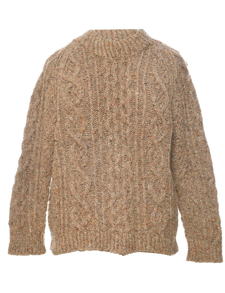 Cable Knit Jumper - M