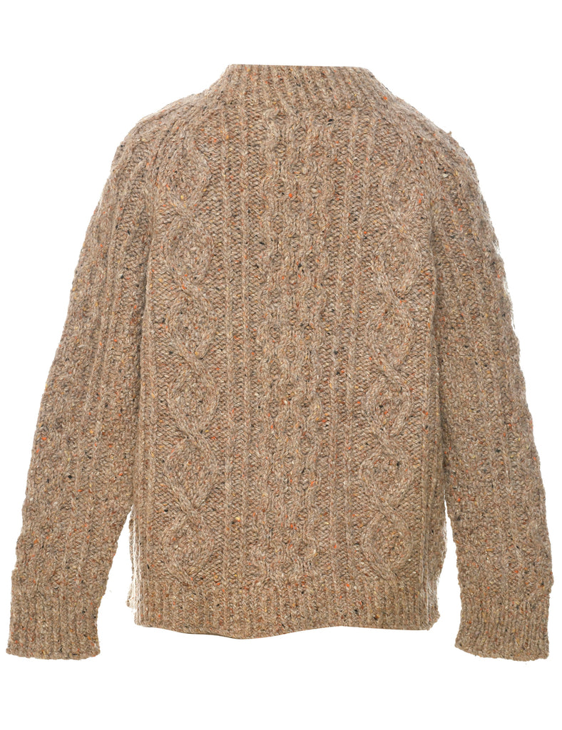 Cable Knit Jumper - M