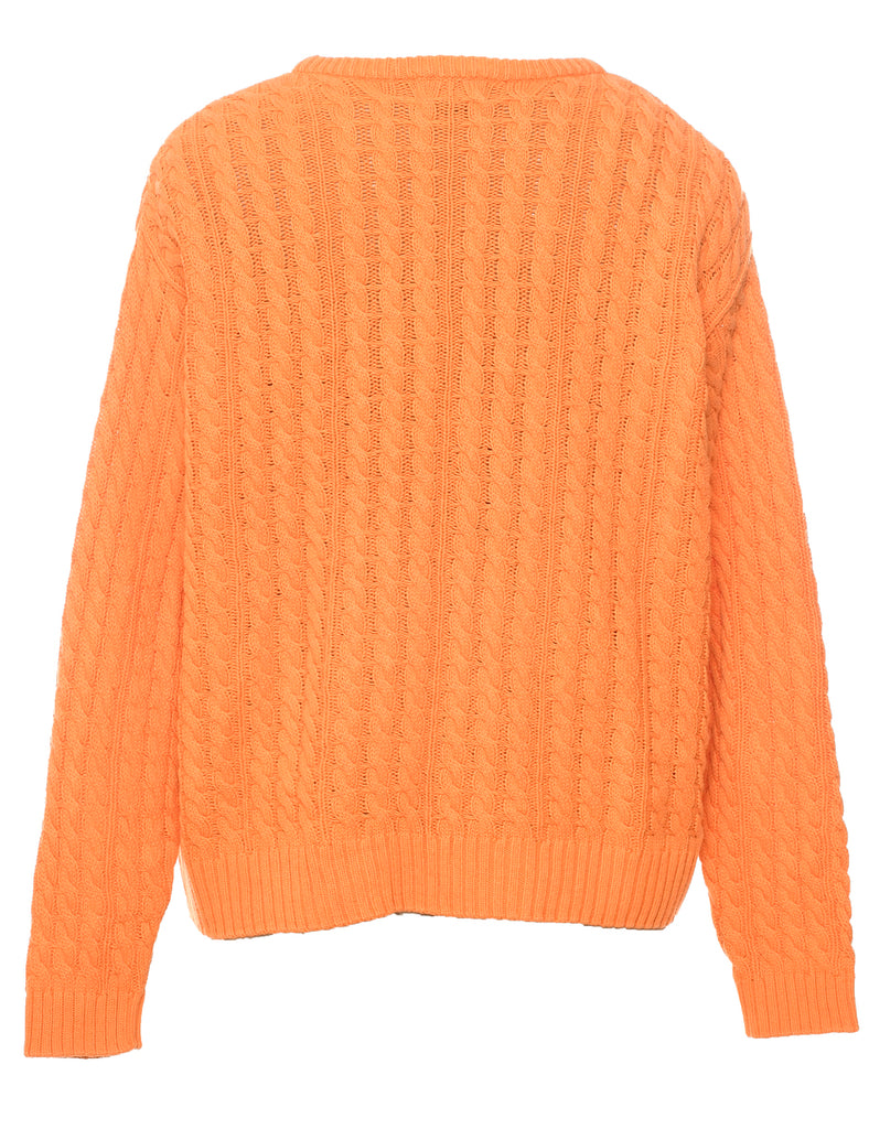 Cable Knit Jumper - M