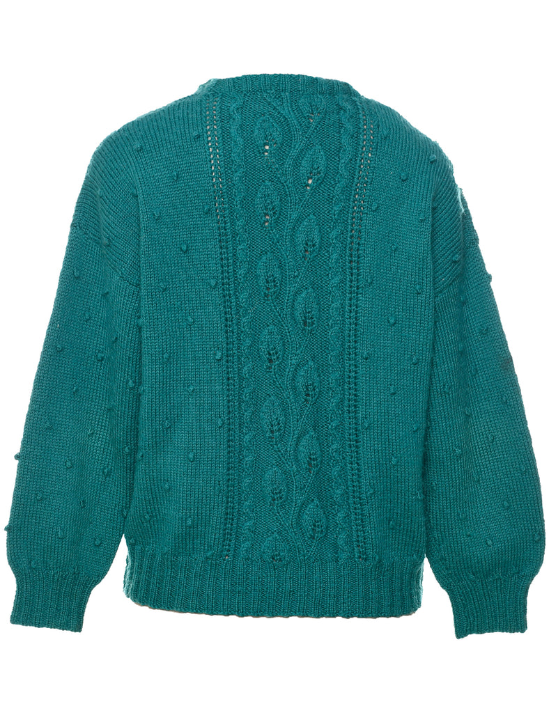 Cable Knit Jumper - L