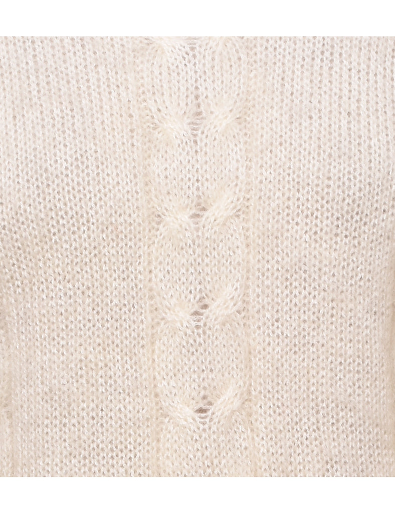 Cable Knit Jumper - M