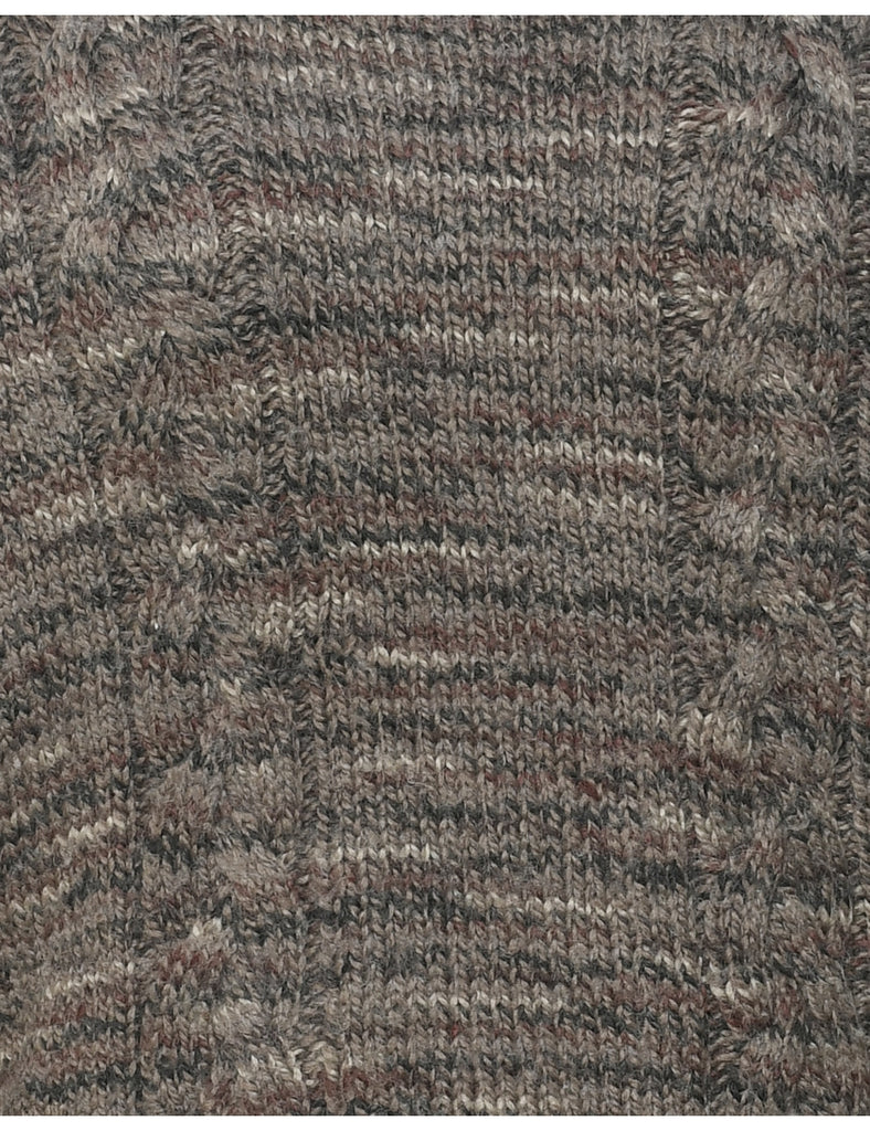 Cable Knit Jumper - M