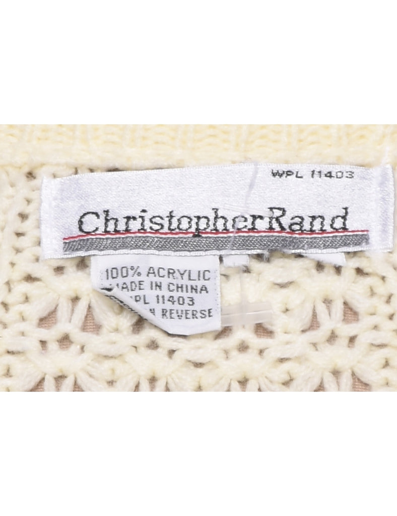 Cable Knit Jumper - M